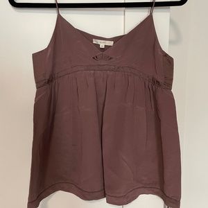 Madewell Brown Silk Top
